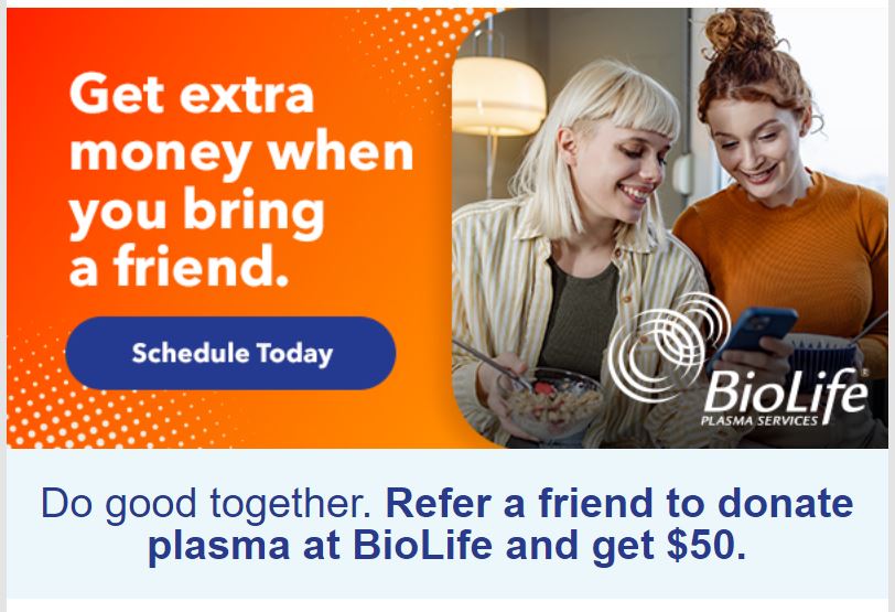 $50 BioLife buddy bonus Coupon